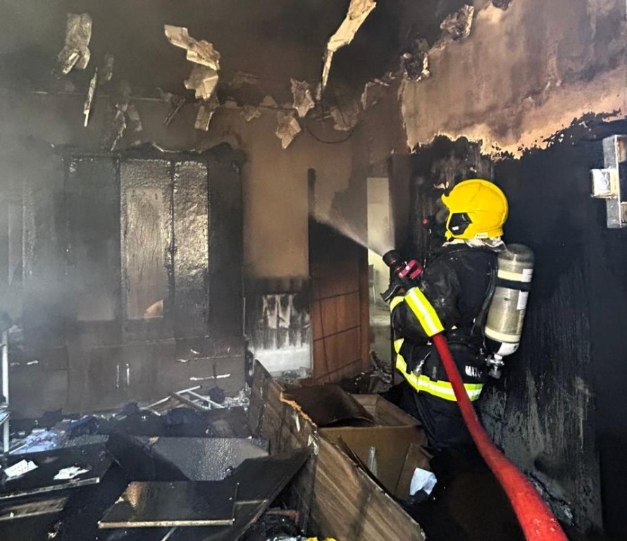 Bombeiros combatem princípio de incêndio em primeira ocorrência após inauguração de unidade em Querência