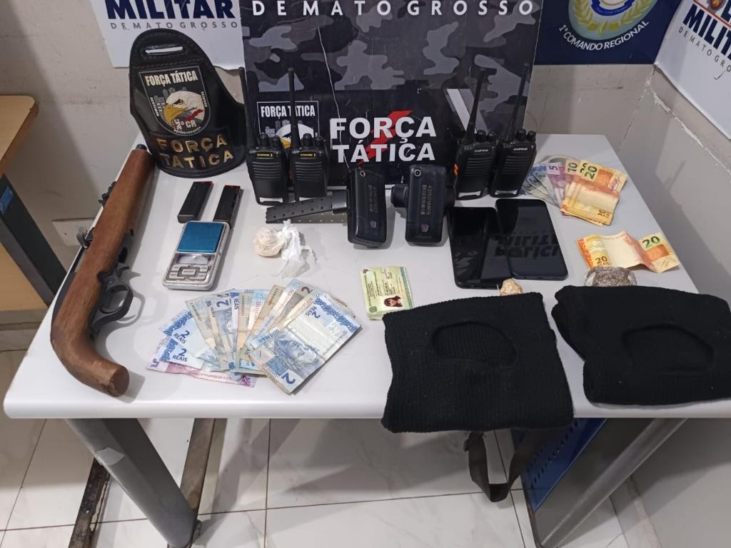 Cinco integrantes de facção criminosas são detidos pela Força Tática em Cuiabá