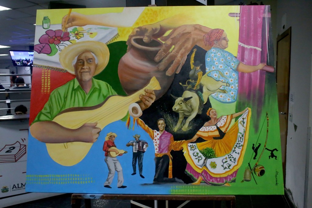 Exposição "Coleção Porto Estrela" leva arte e memória ao saguão da ALMT