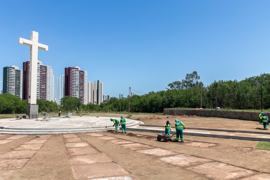 Limpurb reforça limpeza no Sesi Papa para programação dos 35 anos da visita de São João Paulo II