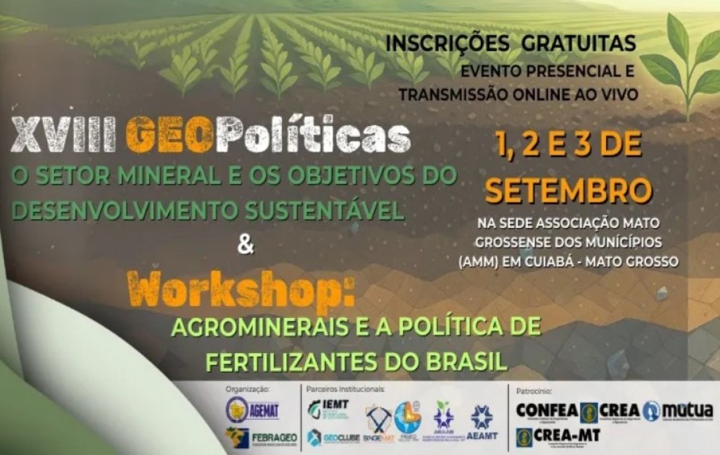 Workshop discute fertilizantes e sustentabilidade mineral no Brasil