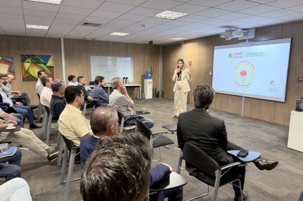 Empresa recebe projeto do MPMT para discutir violência de gênero