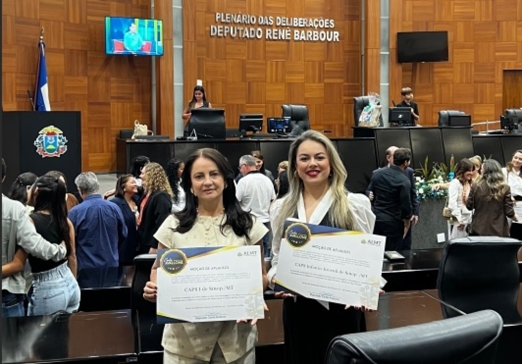 CAPSi e CAPS de Sinop recebem destaque na Assembleia Legislativa de MT por promoção à saúde mental