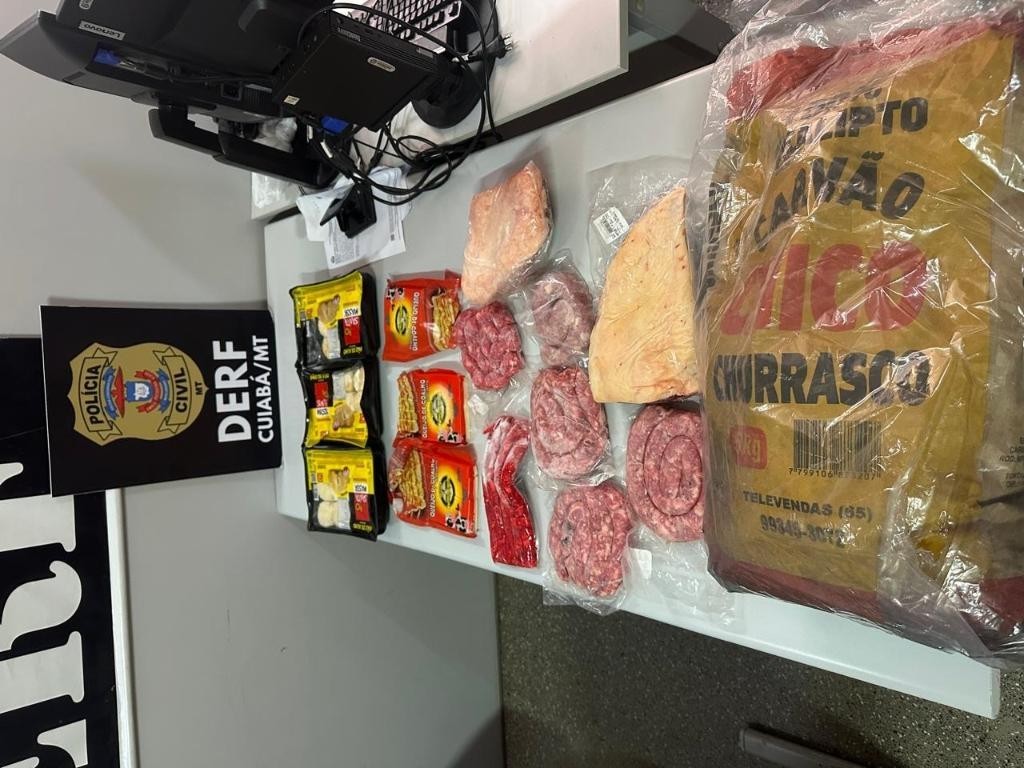 Polícia Civil prende mulheres por receptação de produtos roubados de casa de carnes em Cuiabá