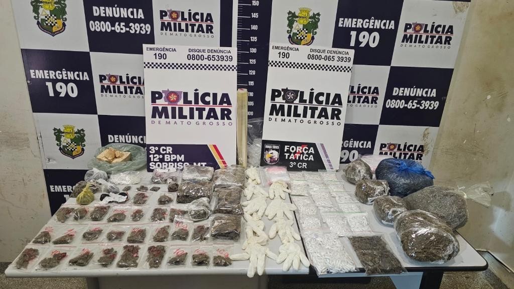 Força Tática prende três faccionados por tráfico de drogas em Sorriso