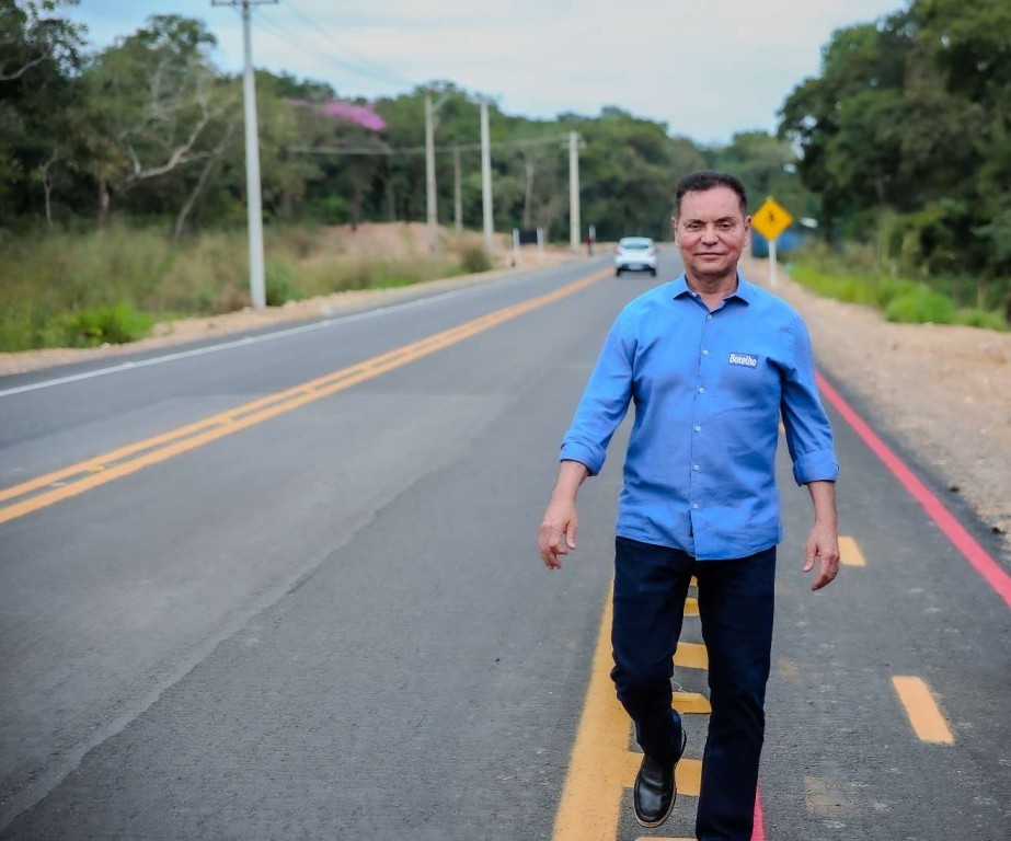 Coxipó do Ouro recebe 15 km de asfalto novo nas rodovias MT-030 e MT-402