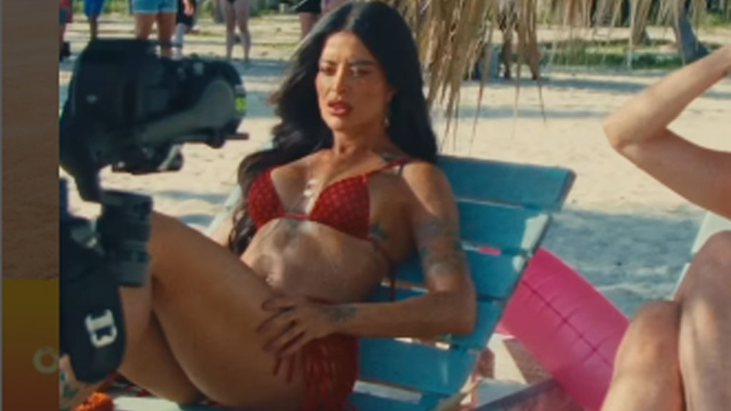 Aline Campos mostra bastidores de ‘Os Farofeiros 3’ e truque com tatuagens