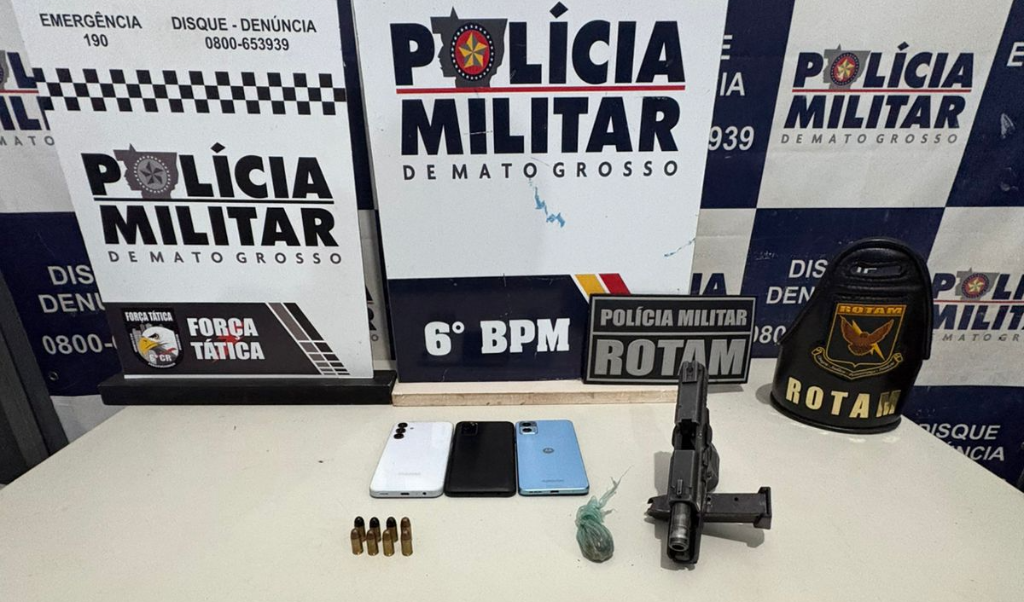 Polícia Militar prende dois faccionados em flagrante após homicídio em Cáceres