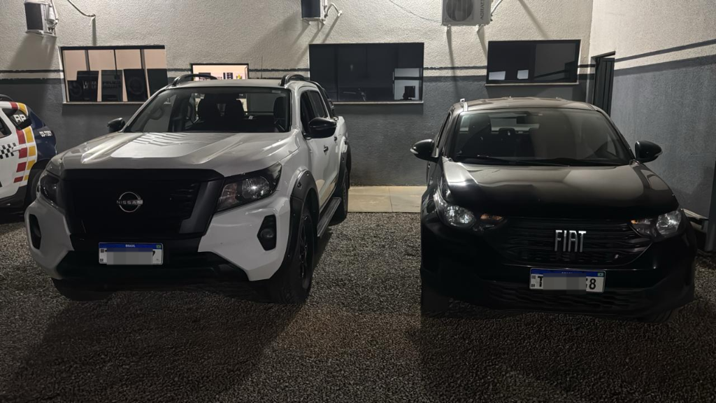 Com apoio do Vigia Mais MT, Polícia Militar recupera veículos furtados e prende dois homens