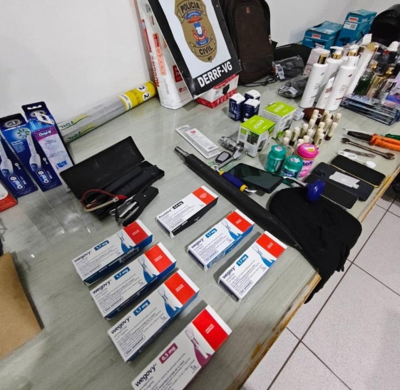 Polícia Civil prende suspeitos e esclarece furto de canetas emagrecedoras em farmácia de Várzea Grande
