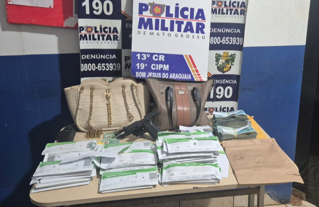 Polícia Militar prende casal com pistola roubada e R$ 283,7 mil em dinheiro