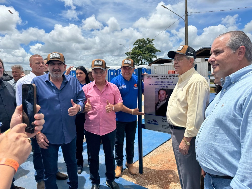 Botelho inaugura obras em Arenápolis e destaca desenvolvimento