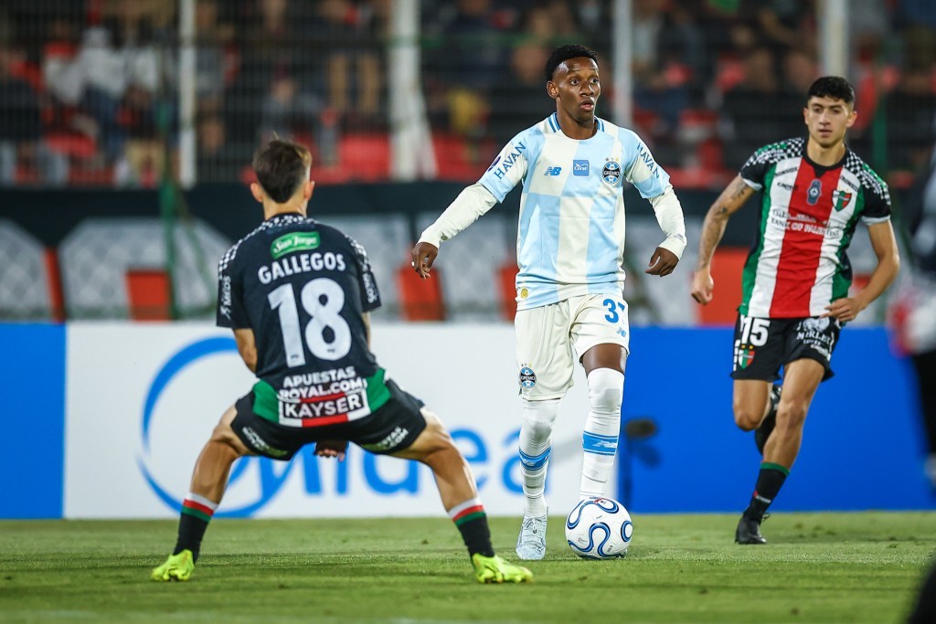 Grêmio desperdiça três pênaltis e empata com o Palestino pela Sul-Americana