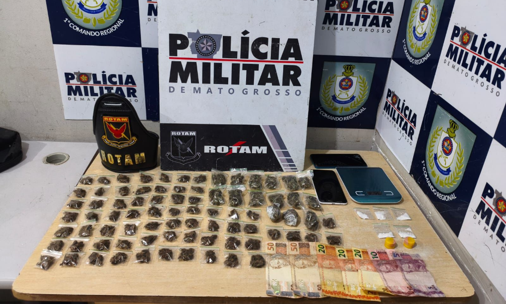 Rotam apreende três adolescentes com 88 porções de entorpecentes em Cuiabá