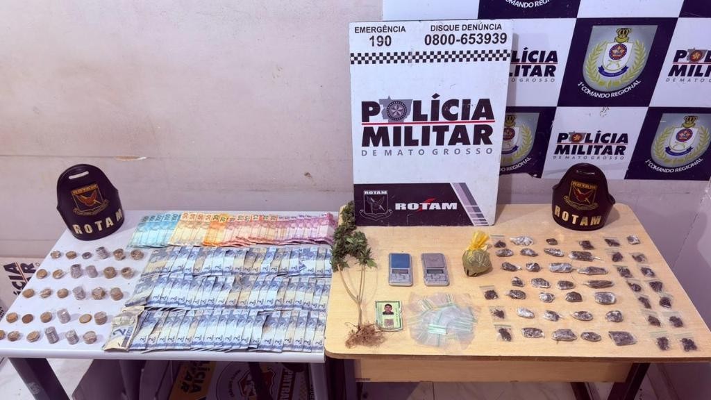 Polícia Militar prende cinco pessoas por tráfico de drogas em bairros de Cuiabá