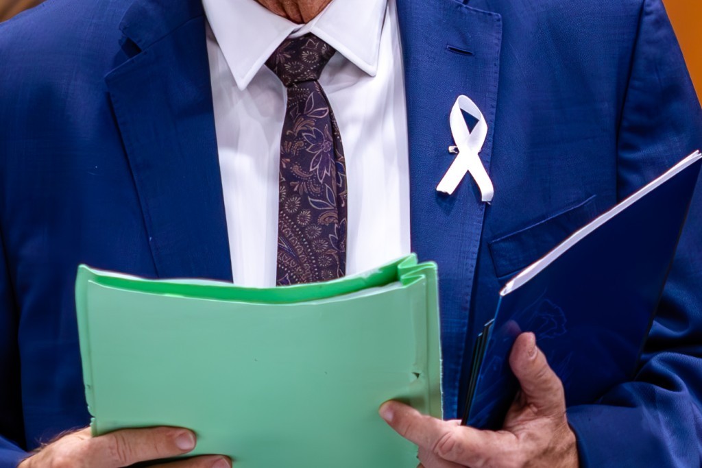 ALMT oficializa Campanha do Laço Branco e reforça protagonismo masculino no combate à violência contra mulheres