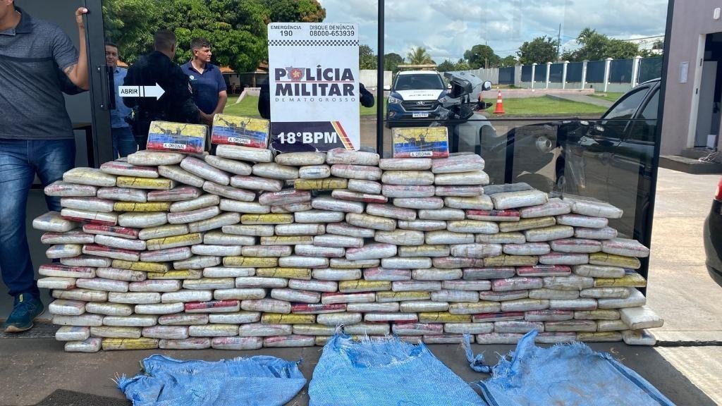 Polícia Militar apreende 5,2 toneladas de drogas em Mato Grosso