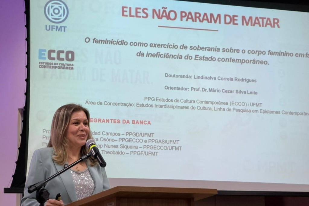Promotora do MPMT debate feminicídio em audiência no STM