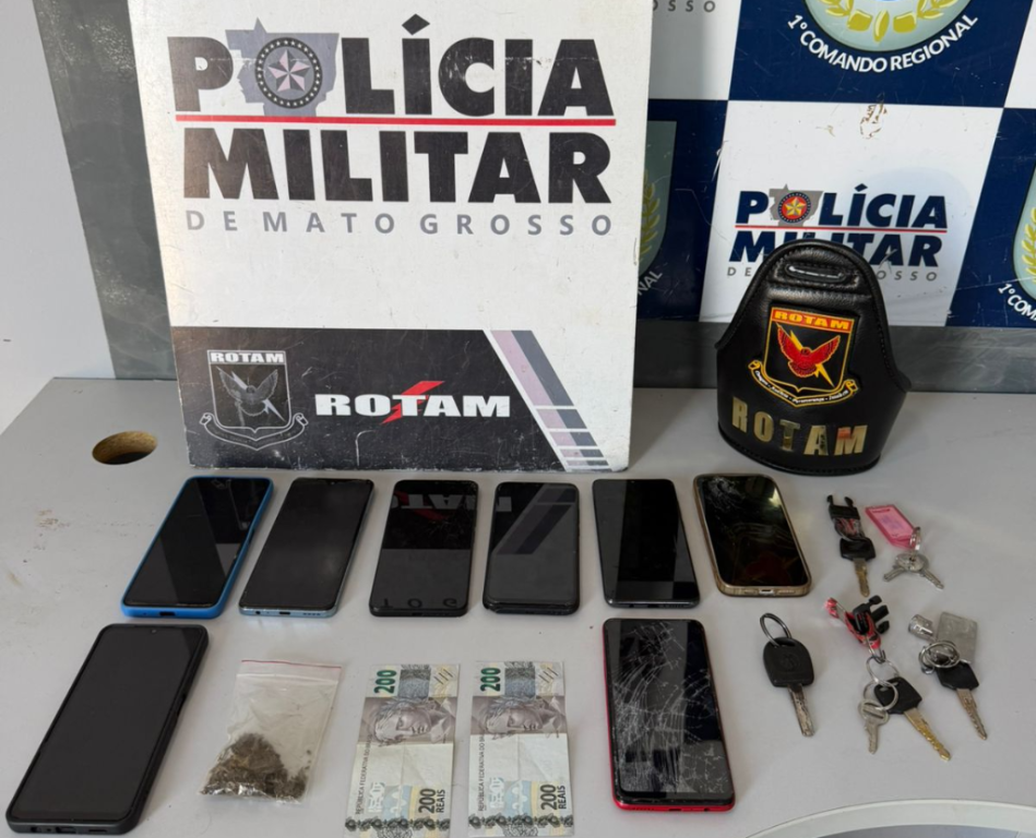 Rotam desarticula rede de estelionato e conduz quatro suspeitos em Cuiabá