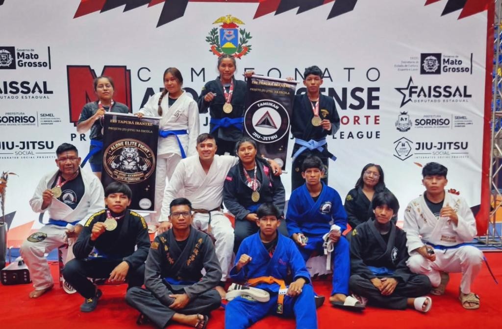 Projeto de jiu-jitsu fortalece protagonismo e identidade cultural de estudantes indígenas em Brasnorte