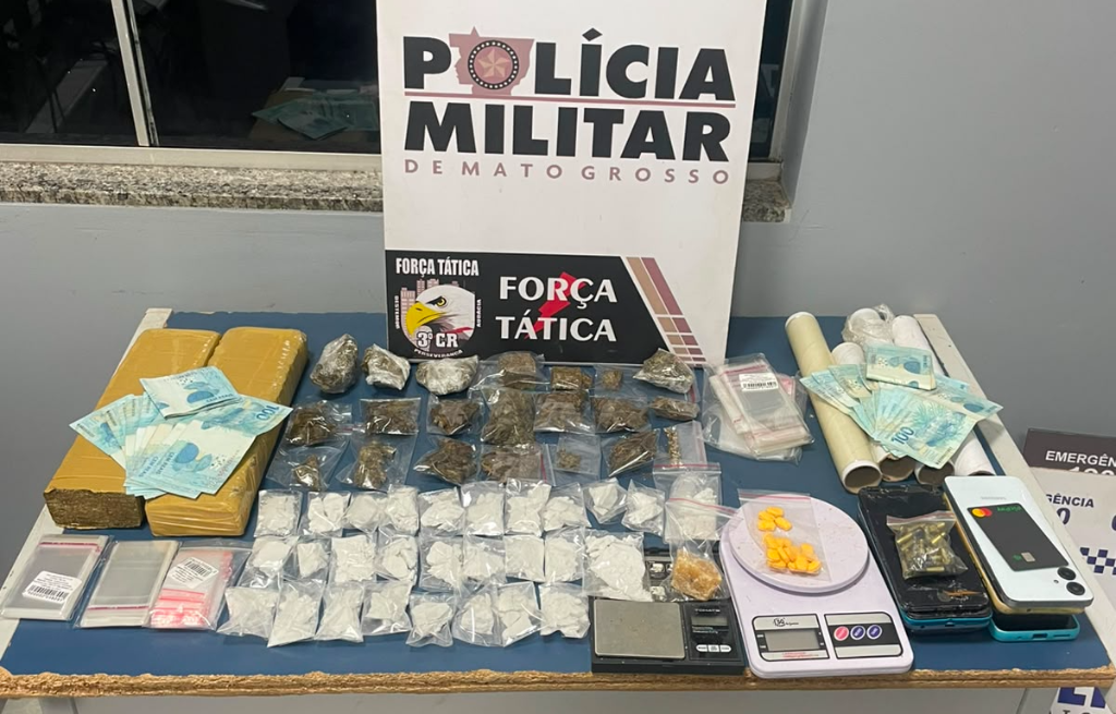 Força Tática prende homem com tabletes de drogas e comprimidos de ecstasy em Sinop