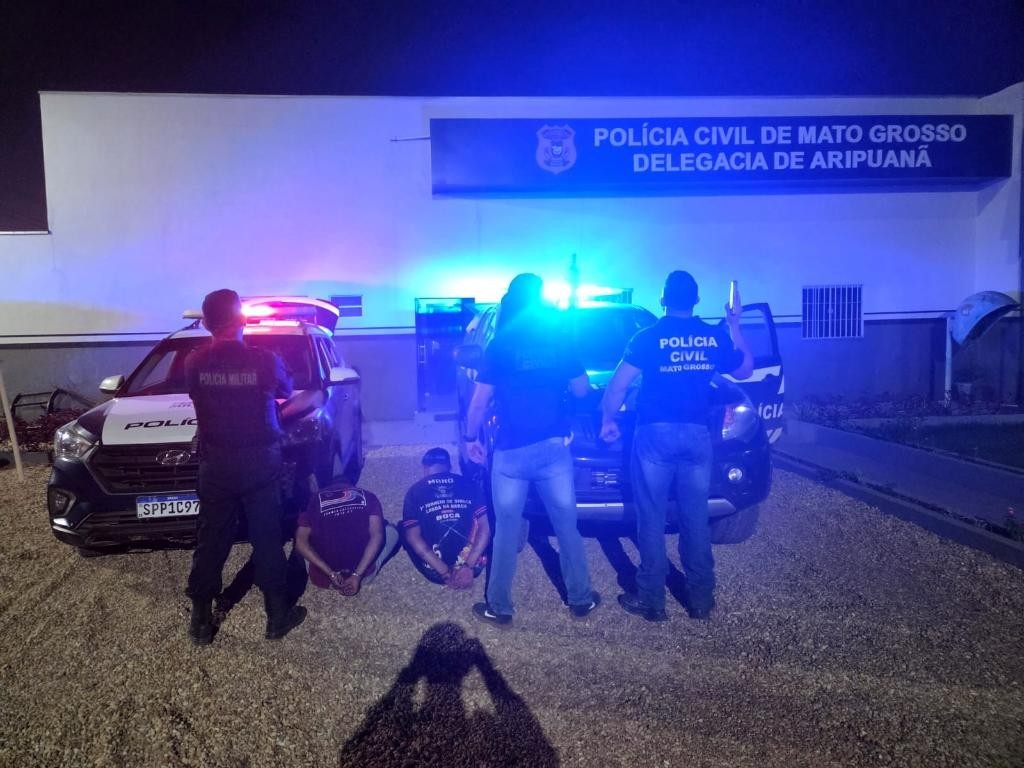 Polícias Civil e Militar prendem faccionados envolvidos em sequetro e execução de jovem em Aripuanã