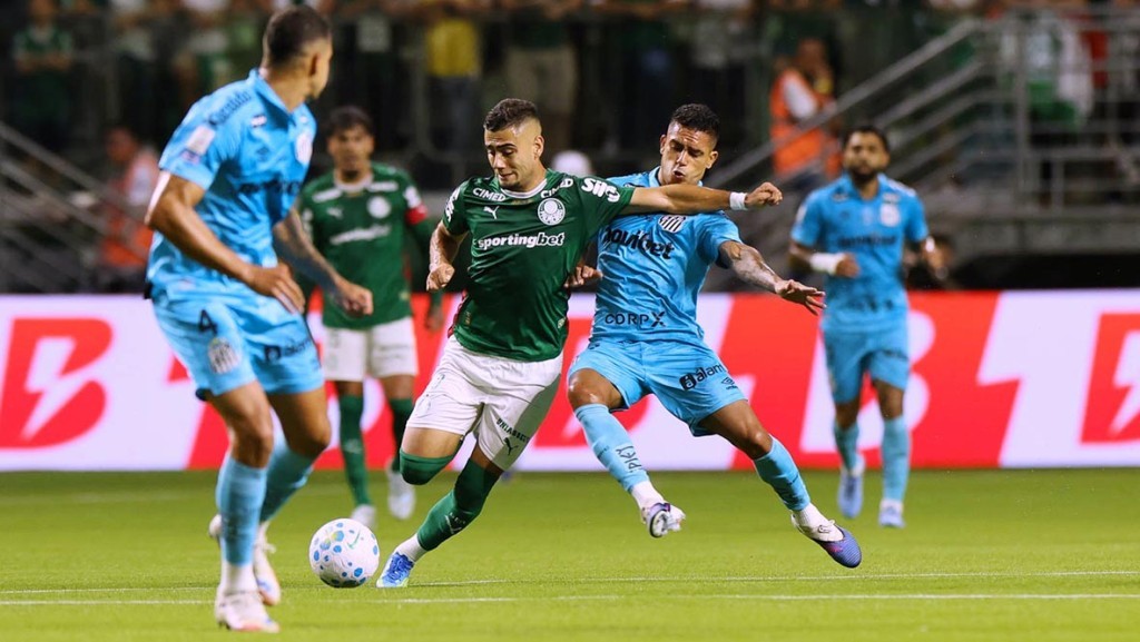 Palmeiras e Santos empatam em clássico marcado por despedida do Allianz Parque e gol anulado no fim