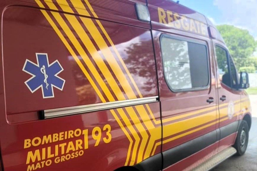 Corpo de Bombeiros socorre mulher ferida por arma branca em Cáceres