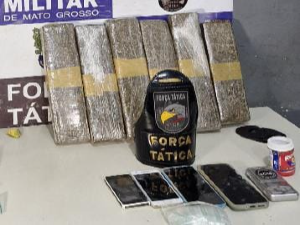 Força Tática prende mulher com seis quilos de maconha em Rondonópolis