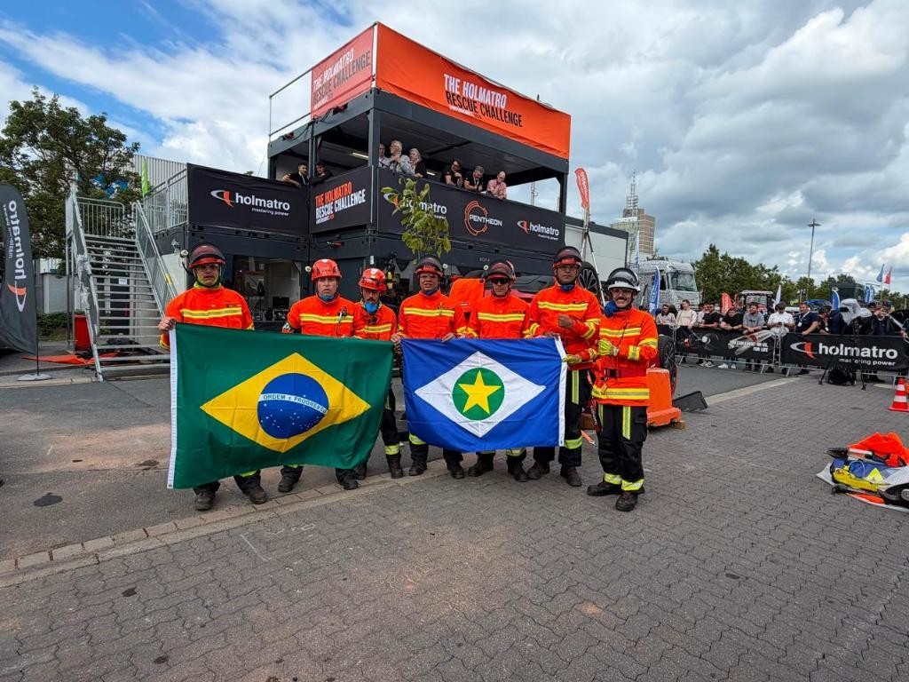 Bombeiros de MT conquistam 5º lugar em competição internacional de salvamento veicular na Alemanha