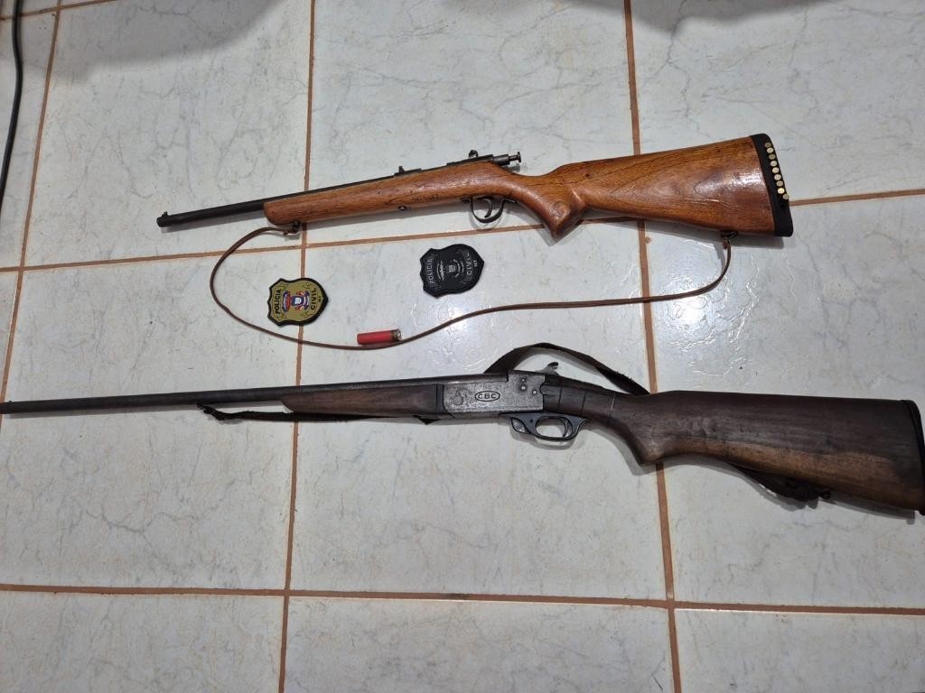 Polícia Civil apreende armas e munições após denúncia de caça ilegal em Santa Cruz do Xingu