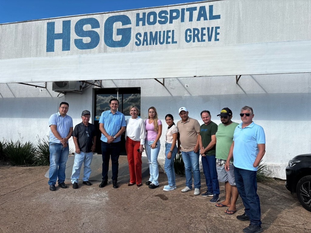 Deputado Thiago Silva visita Hospital Samuel Greve em Mirassol D’Oeste