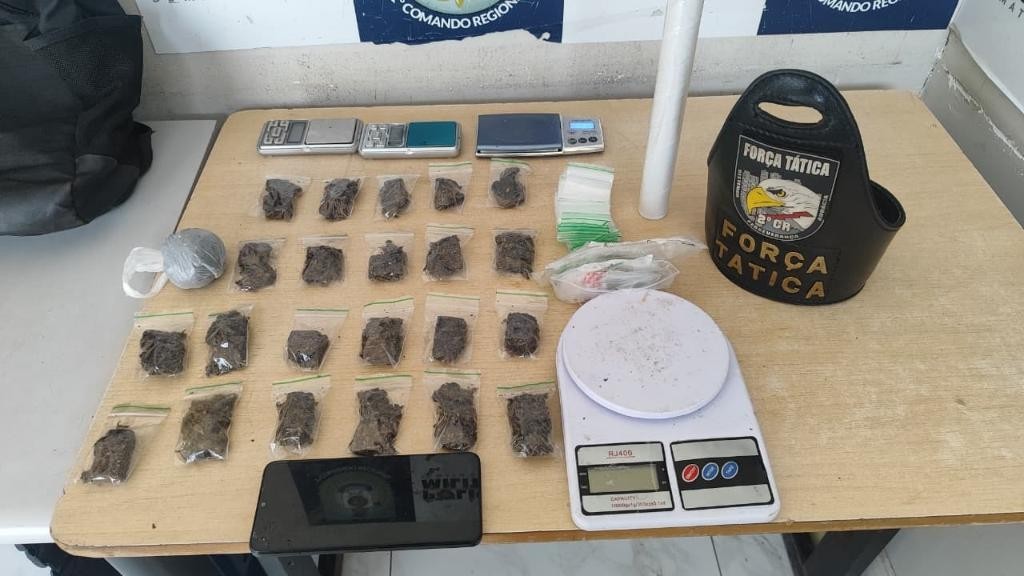 Força Tática prende faccionado em flagrante por tráfico de drogas em Cuiabá