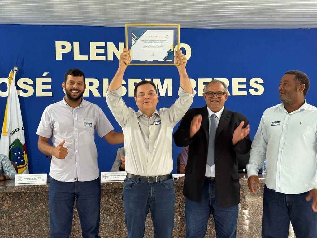 Botelho recebe Título de Cidadão Figueiropolense em reconhecimento aos serviços prestados