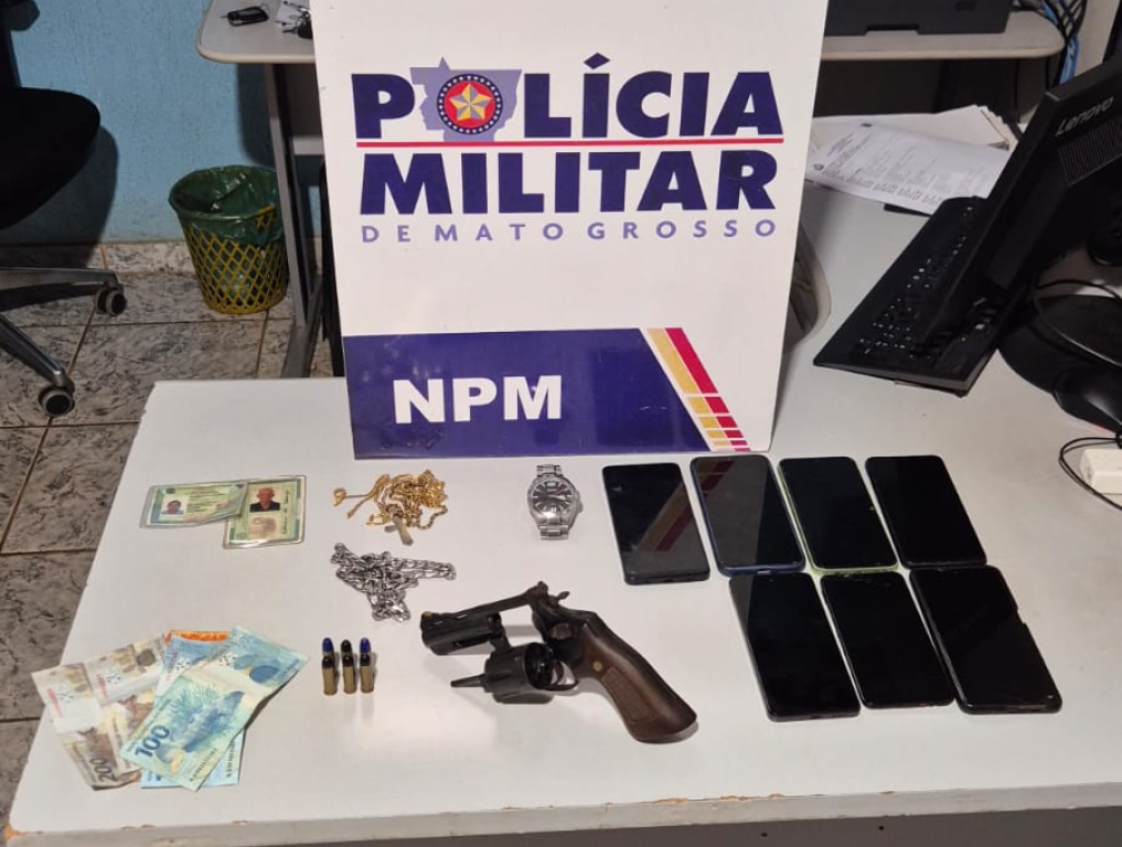 Polícia Militar conduz oito faccionados por ameaça e extorsão em Carlinda