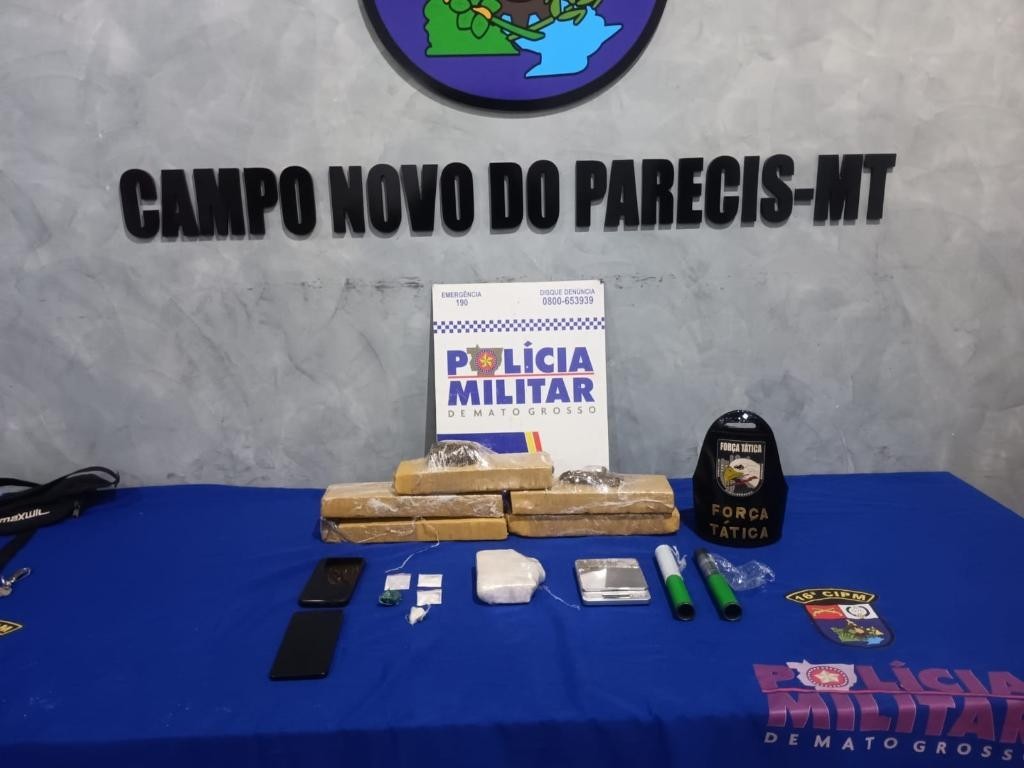 Força Tática apreende cinco tabletes de maconha e detém faccionados por tráfico
